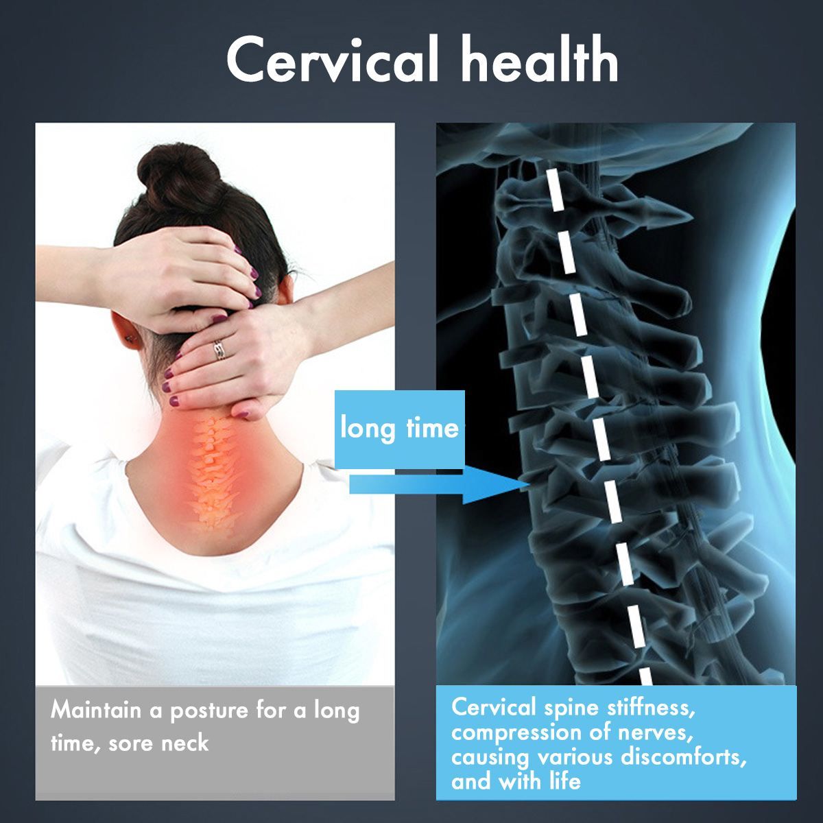 Verwarmd & gemasseerd elektrisch kussen