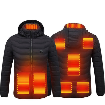 Verwarmde Thermojas/Winterjas Wind - en Waterdicht - unisex